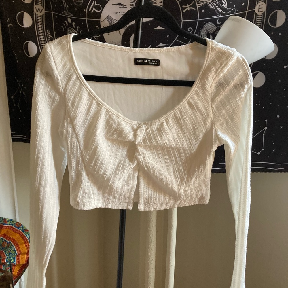 RIBBED SPLIT HEM CROP TOP